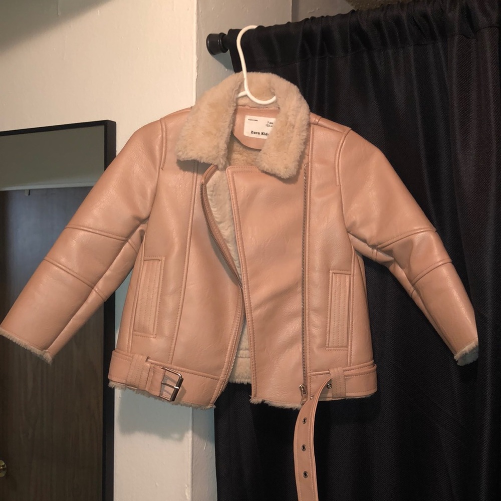 Kids (Girls) Zara shearling Moto-Jacket